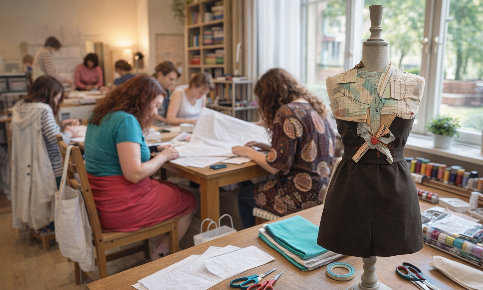 Sew, Snack & Sip Dressmaking Workshop for 1 or 2 People