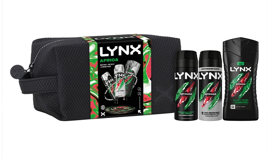 Image 1: Lynx Africa Washbag Gift Set 