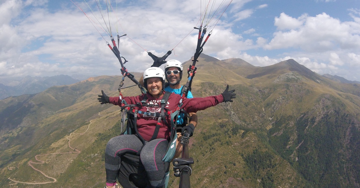 Vuelo en parapente biplaza en el valle de Benasque