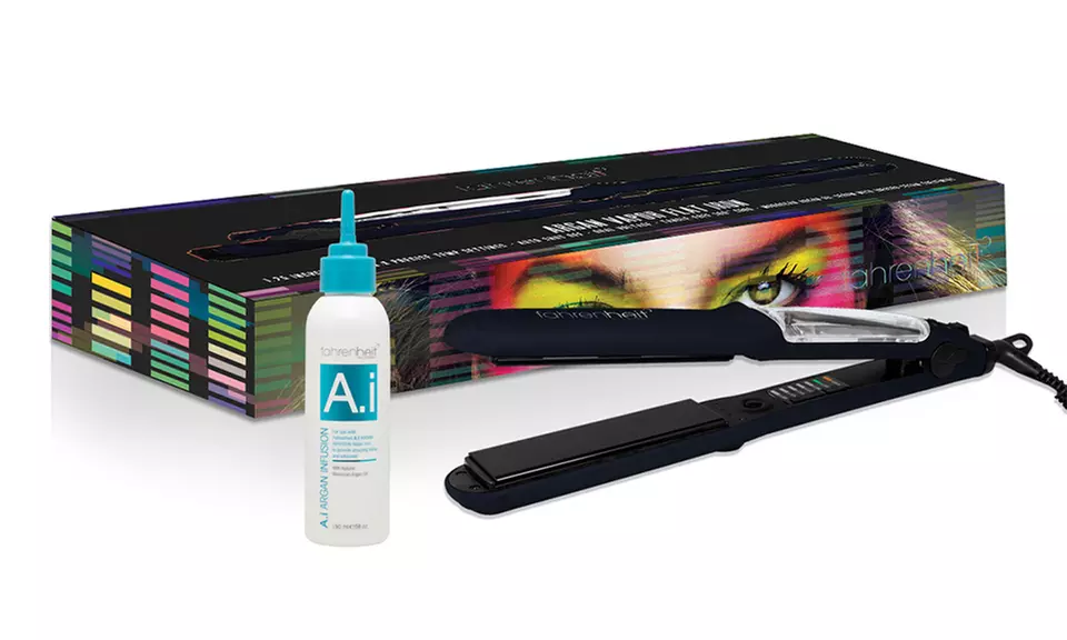 Fahrenheit Argan Infusion Vapor 1.25" Ceramic Flat Iron - Primary Image