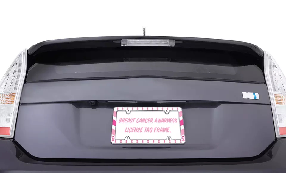Framez Pink Ribbon License-Plate Frame. Free Returns. - Second Medium