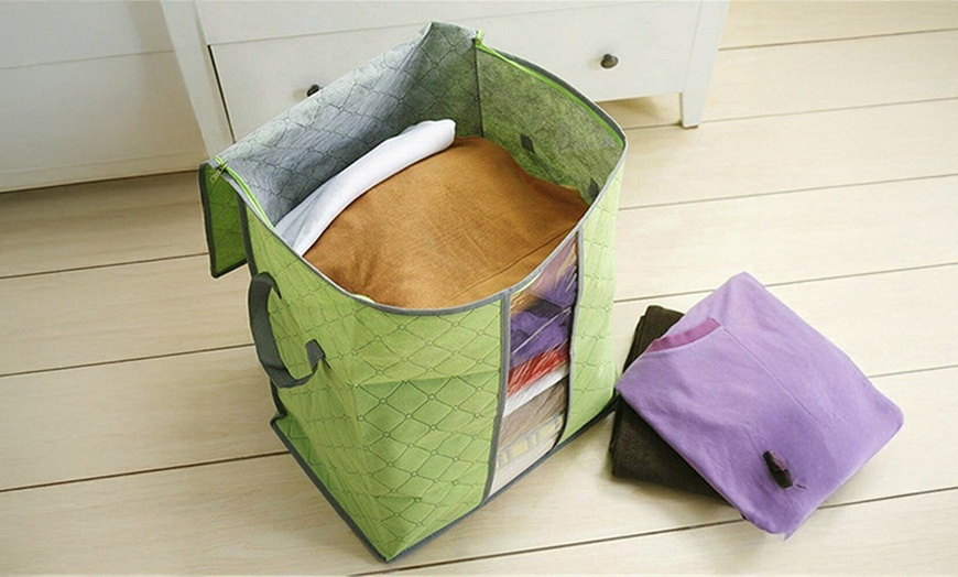Image 19: Anti Dust Large Storage Bag Clothes Quilt Blanket Storage Sort Home Organizer