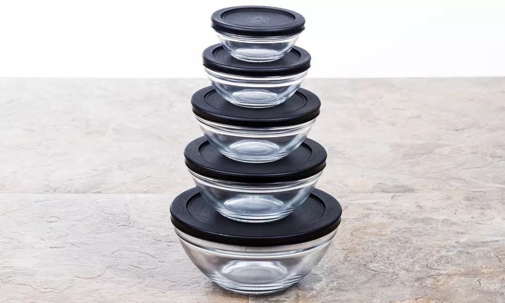 Glass Bowl Set with Airtight Lids (10-Piece) - Second Medium