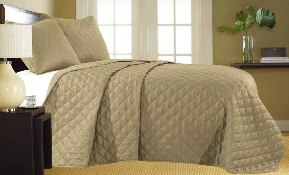 $32.99 for an Essentially Home Living Coverlet Set (Up to $119.99 List Price). 8 Colors. Free Shipping and Returns. - Primary Image