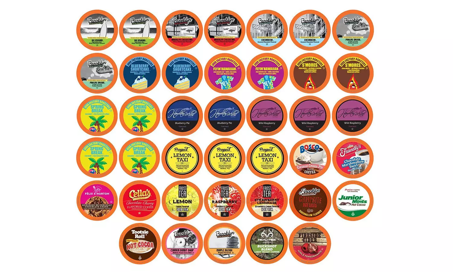 Two Rivers Coffee Variety Sampler Pack K-Cup Brewers, 40 or 100 Count