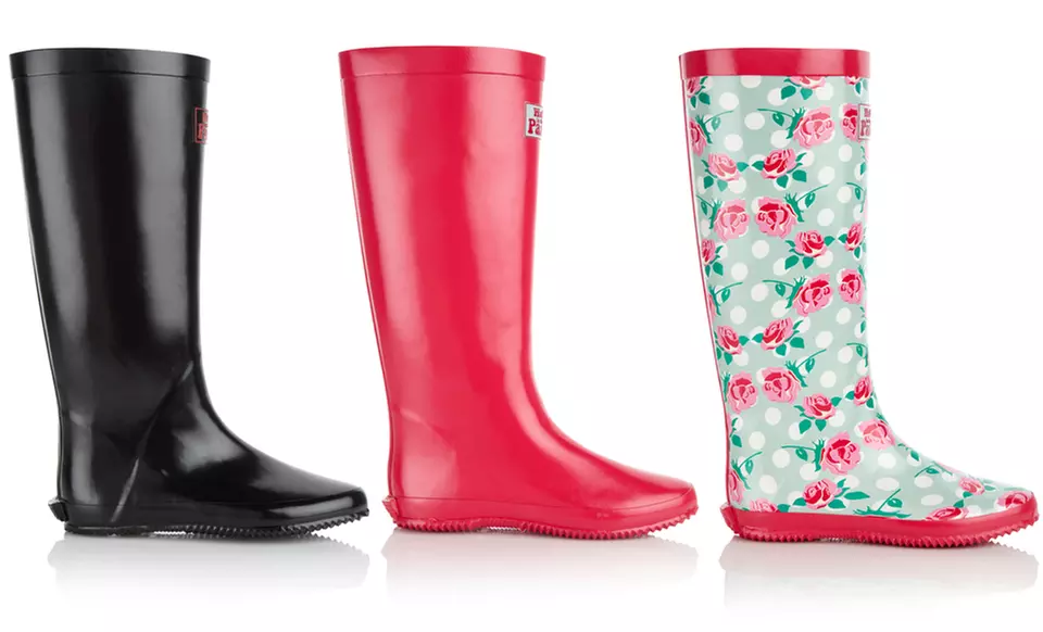 Walk in the Park Foldable Rubber Rain Boots. Multiple Styles Available. Free Returns. - Primary Image