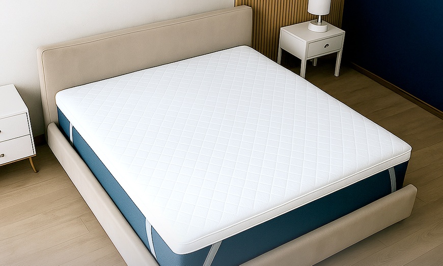 Image 6: The White Stone Memory-Schaum-Topper mit 9 Zonen