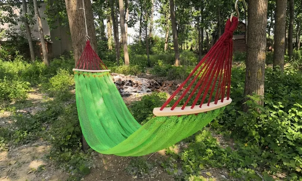 Outdoor Ice Silk Mesh Swing Hammock - Primary Image