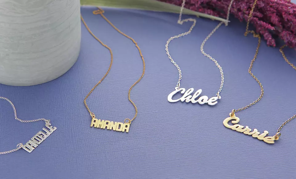 Personalized Name Necklaces from Monogram Online (Up to 67% Off). Multiple Styles Available. Free Shipping. - Primary Image