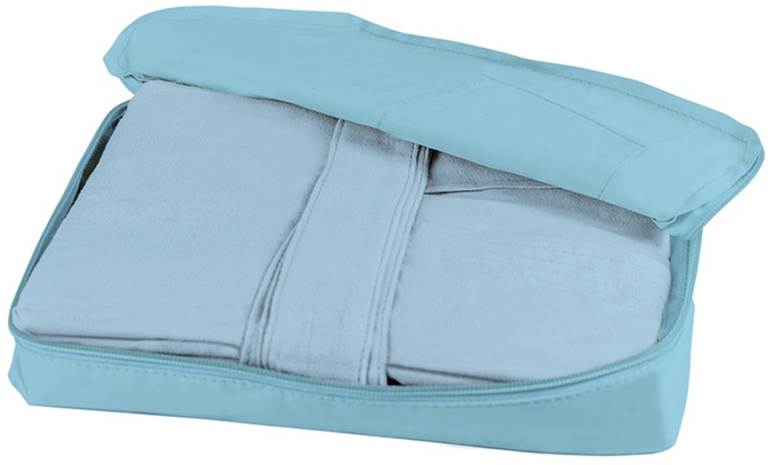 Image 8: Sneldrogend microfiber badjas met capuchon