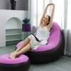 Image 3: Sillón inflable plegable con reposapiés