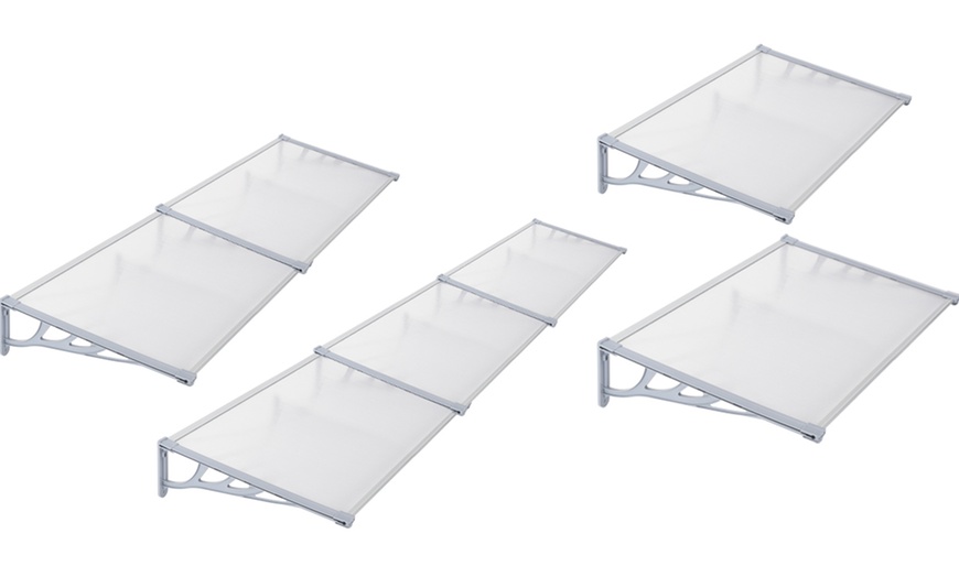 Image 17: All-Weather Plastic Sloped Canopy