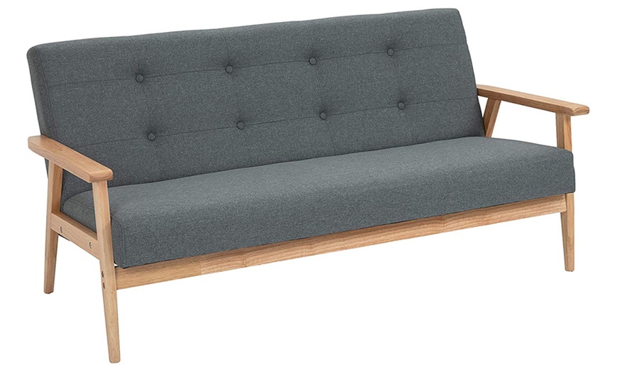 Image 7: Homcom Two- or Three-Seater Tufted Sofa