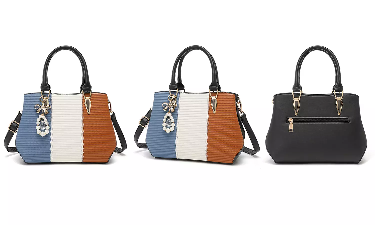 Borsa in pelle con tracolla o manico superiore