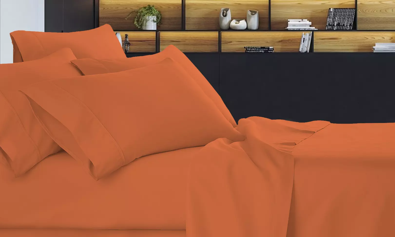 Bamboo-Blend Premium Home Deep-Pocket Soft Sheet Set (6-Piece) - Primary Image