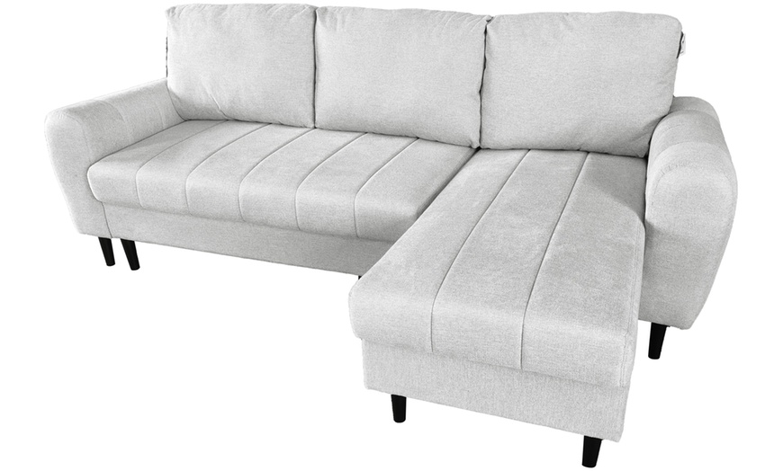 Image 22: DS Living Sienna 3 Seater Corner Sofa Bed with Storage
