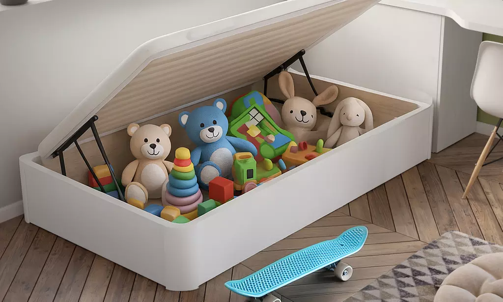 Canapé abatible madera apertura lateral en diferentes tamaños con montaje incluido de Royal Sleep - Primary Image