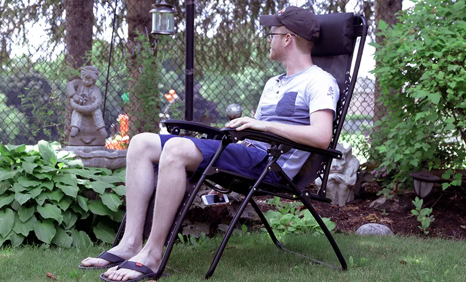 Set of 2 Zero Gravity Lounge Chairs - Second Medium