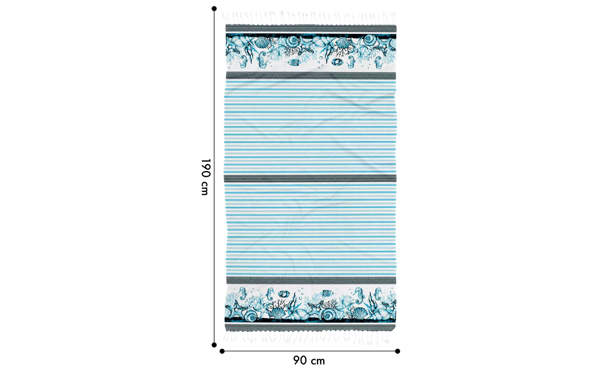 Telo mare con frange