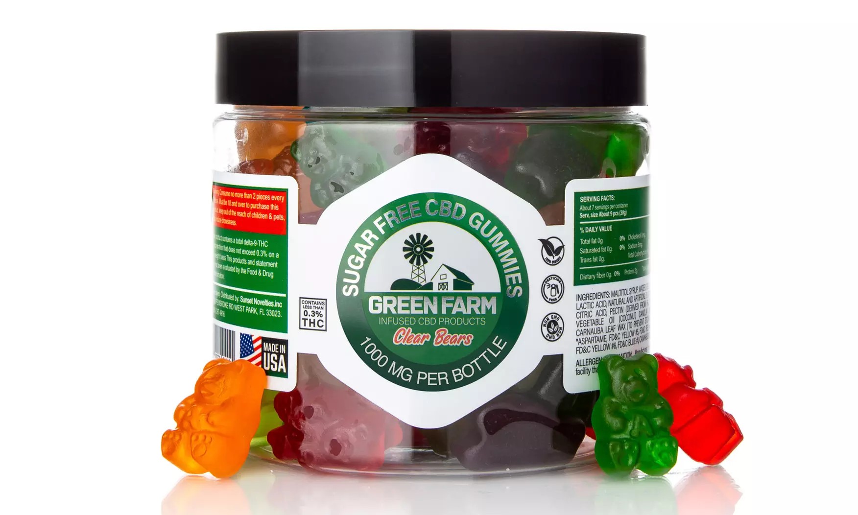 Green Farm Tasty Gummies for Sleep and Anxiety from Green Farm (500MG-5000MG)