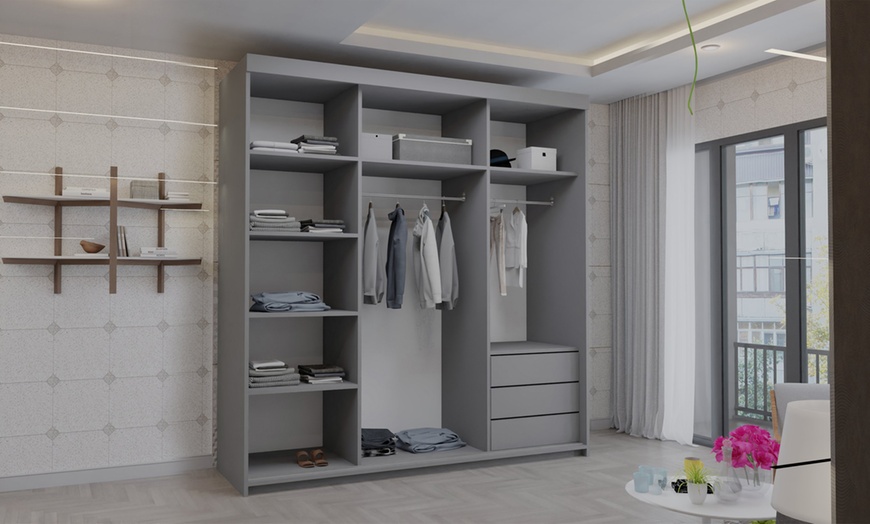 Image 11: Hanover Wardrobe with Full-Length Mirrors and Drawers