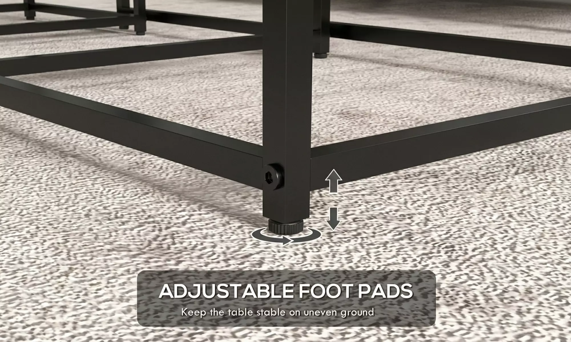 HOMCOM Nest of Three Faux Marble Side Tables Set