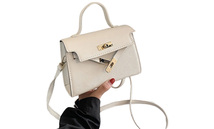 Image 7: Mini Birkin-Inspired Crossbody Bag