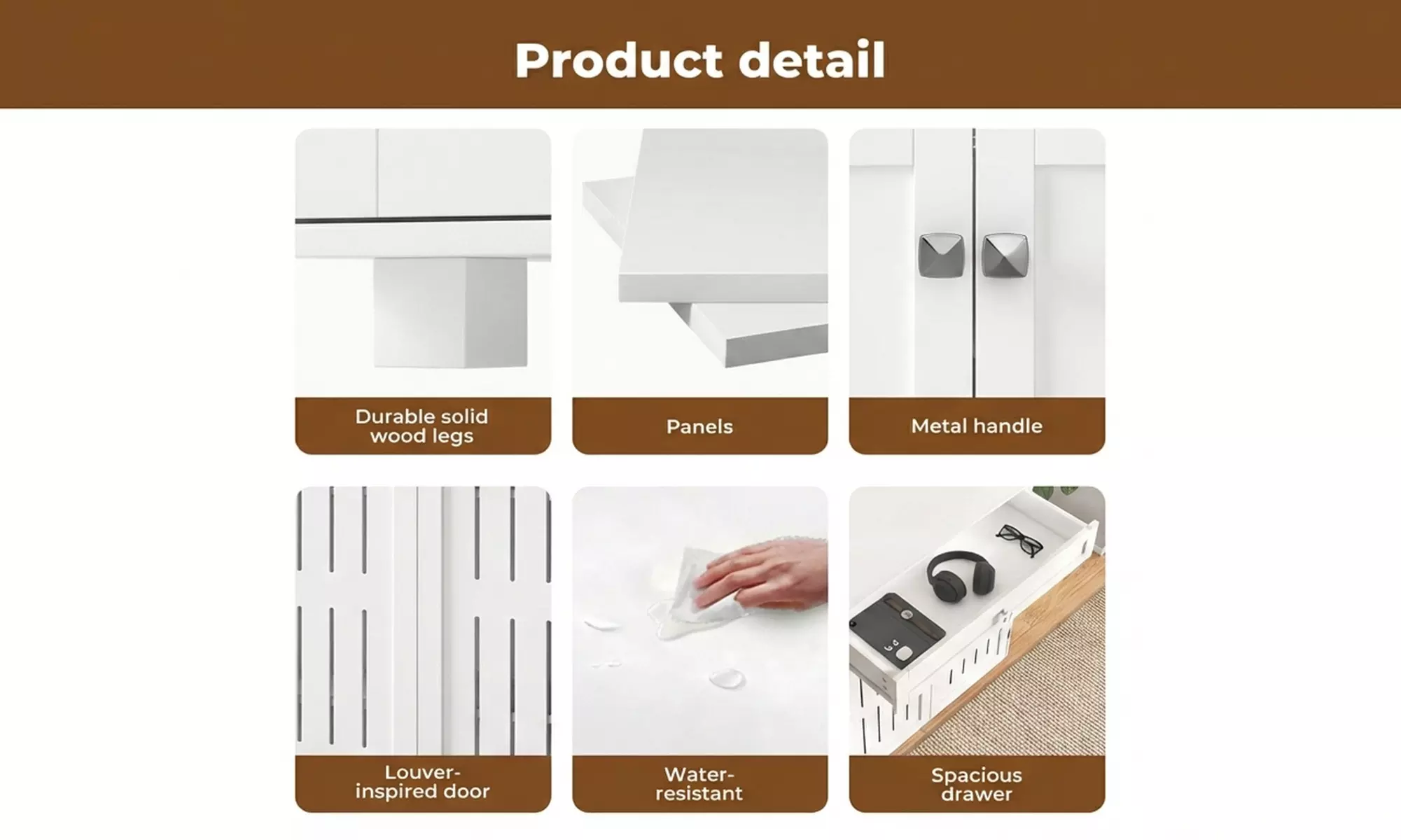 Levede Louvre Shoe Storage Cabinet