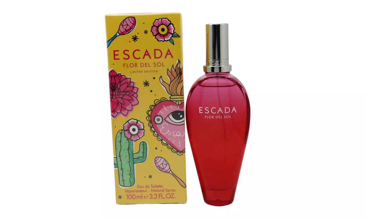 Escada Flor Del Sol 3.4oz/100ml Edt Spray For Women New In Box