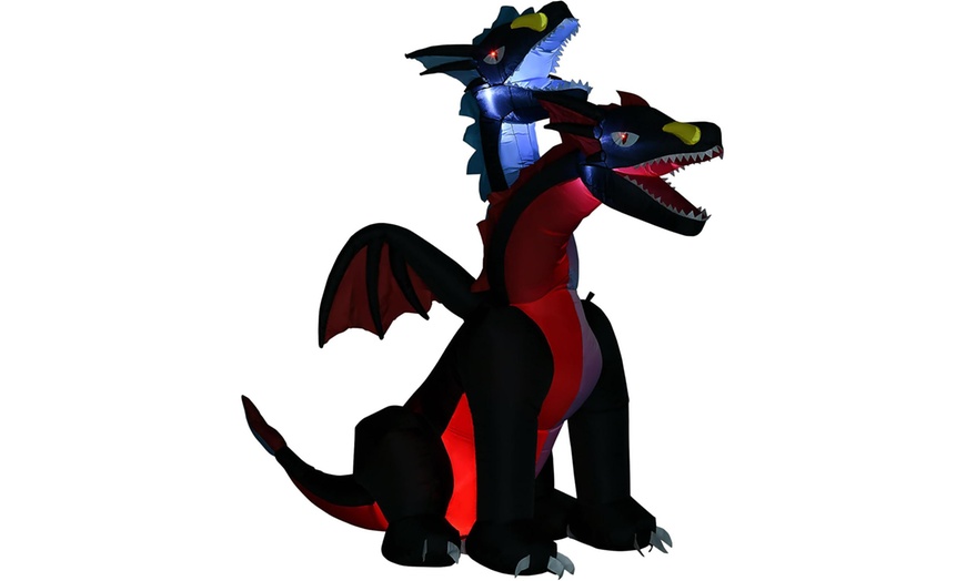 Image 44: HomCom Halloween Inflatable Decorations, Ghosts and Skeletons