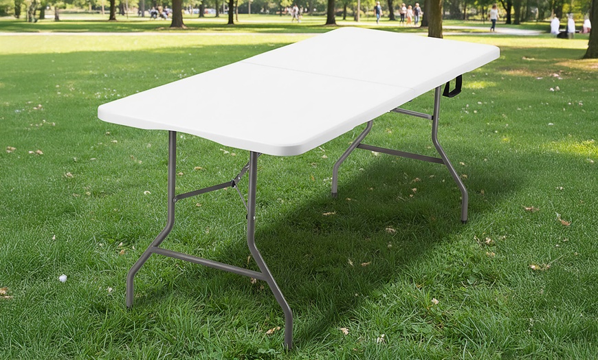 Image 2: Tavolo pieghevole Crotone bianco