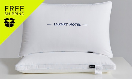 Pure Cotton Luxury Hotel Pillow Duo - LK-J251225-002 - Single Piped (Free Shipping)