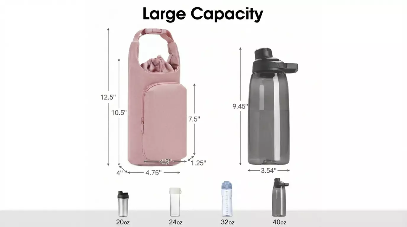 Handheld Strap-Style Outdoor Sports Water Bottle Case