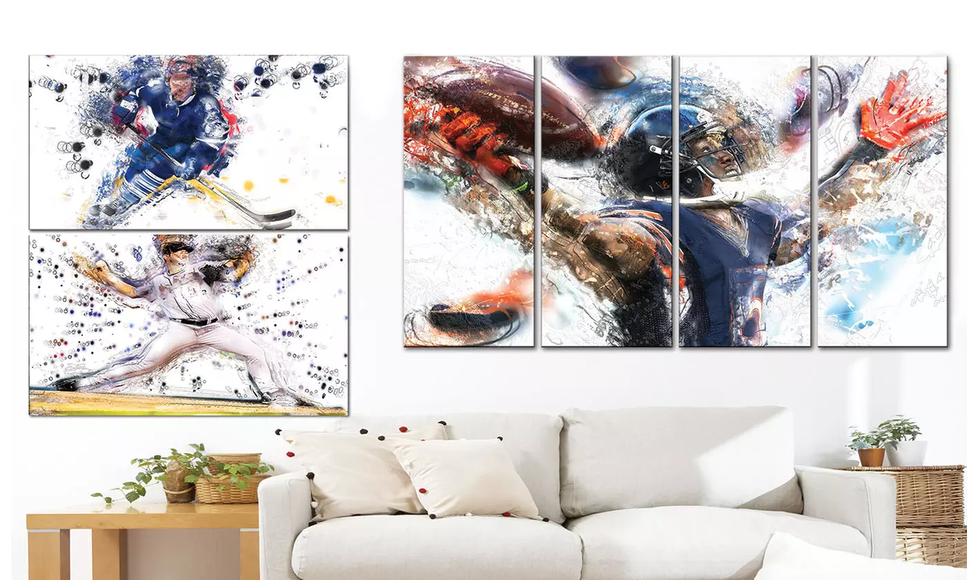 American Sport Artwork on Canvas - Primary Image