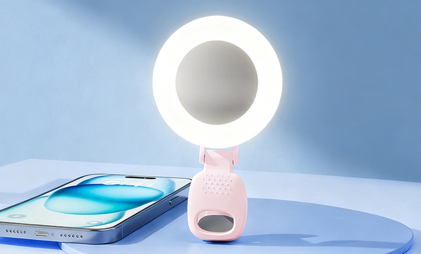 Image 1: Luce portatile per selfie con 3 modalità