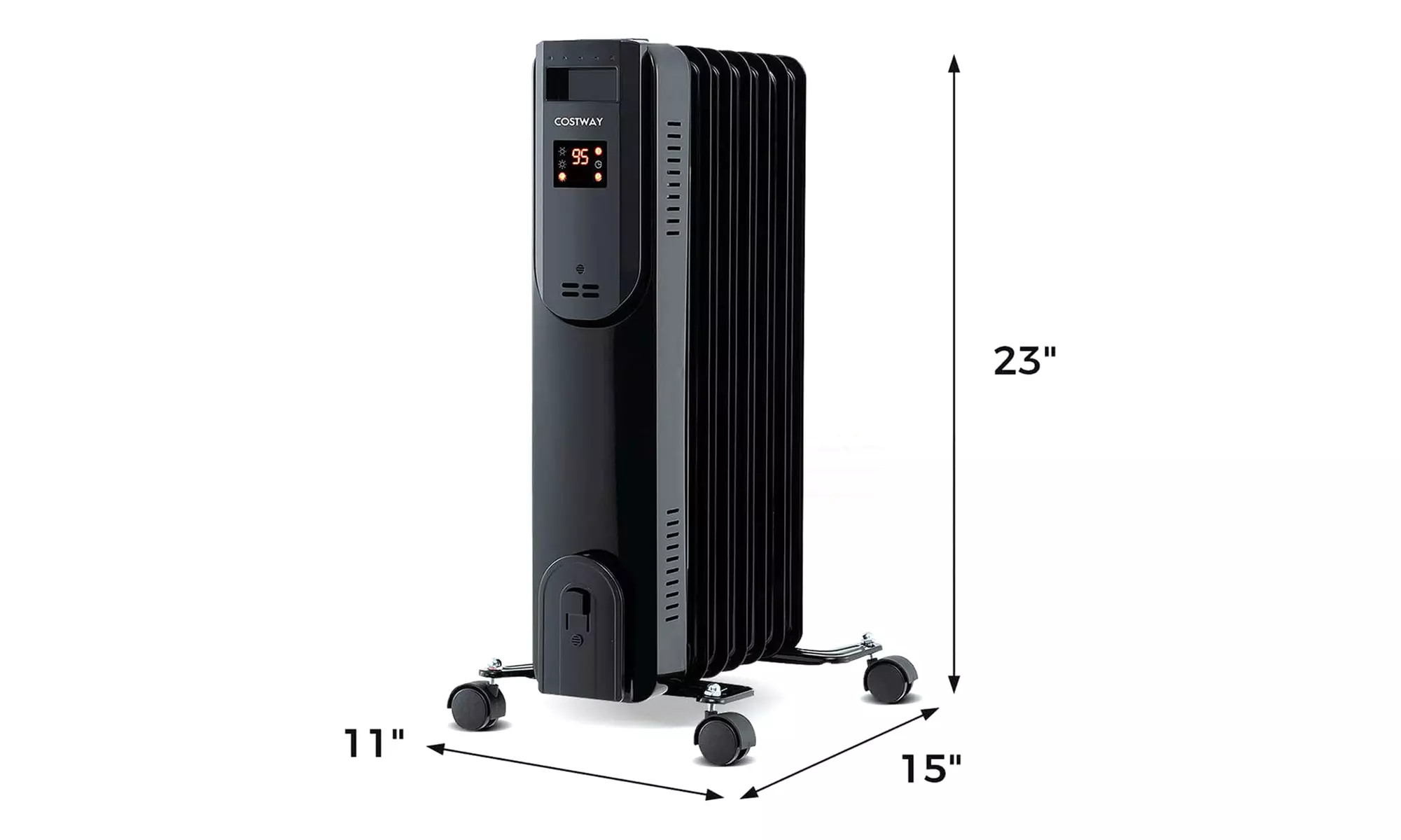 Costway Oil Radiant Heater with Adjustable Thermostat  - Second Medium