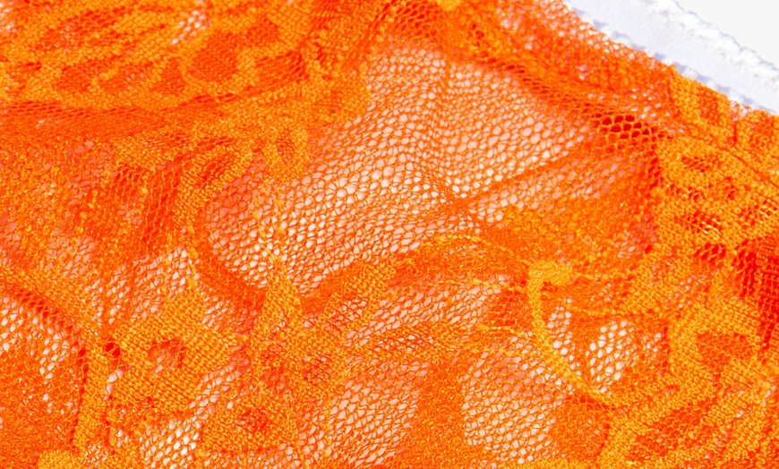 Image 14: Women Sexy Babydoll Lingerie Lace Pajama Set