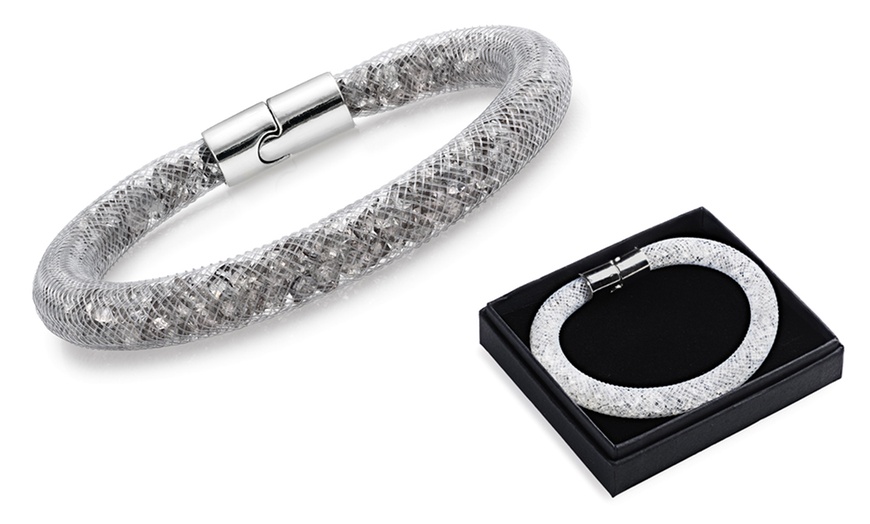 Image 3: Crystal Filled Mesh Bracelets