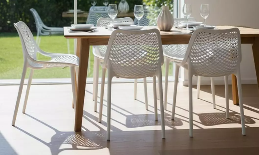 Set di 4 sedie Braga in polipropilene Cribel