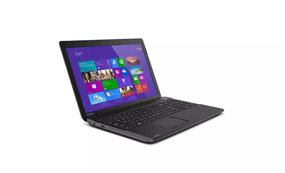 Toshiba 15.6" Satellite Laptop with Quad-Core Processor, 4GB RAM, and 500GB Hard Drive (Refurbished) - Second Medium