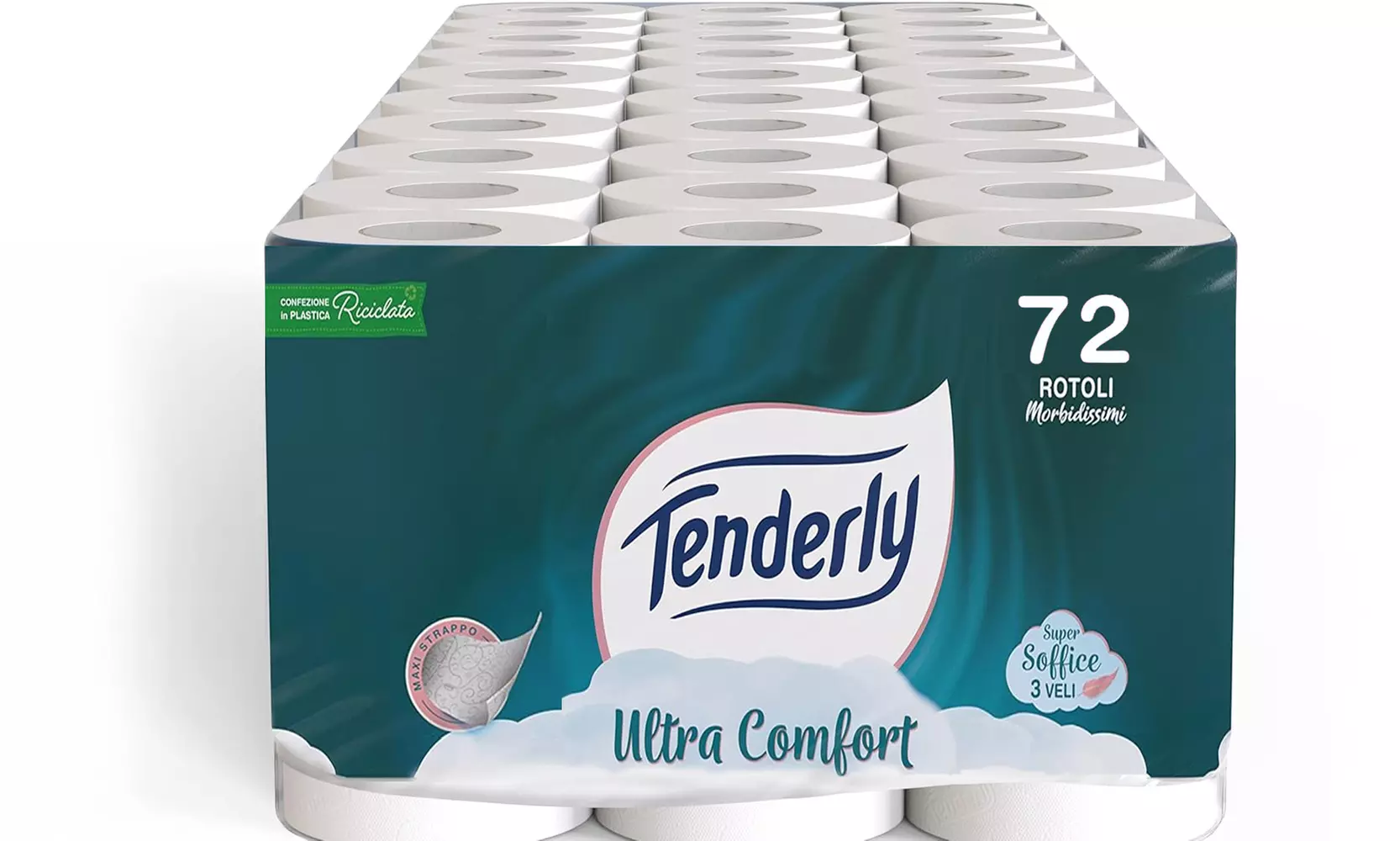 Tenderly Ultra Comfort 72 rotoli di carta igienica 3 veli