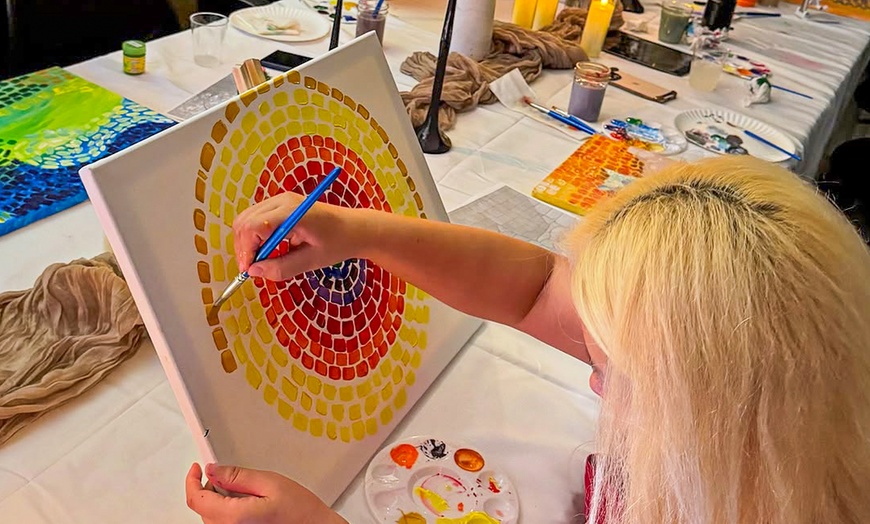 Image 3: Explore Creativity w/ 2-Hour BYOB Canvas Painting for 1, 2 or 4 People