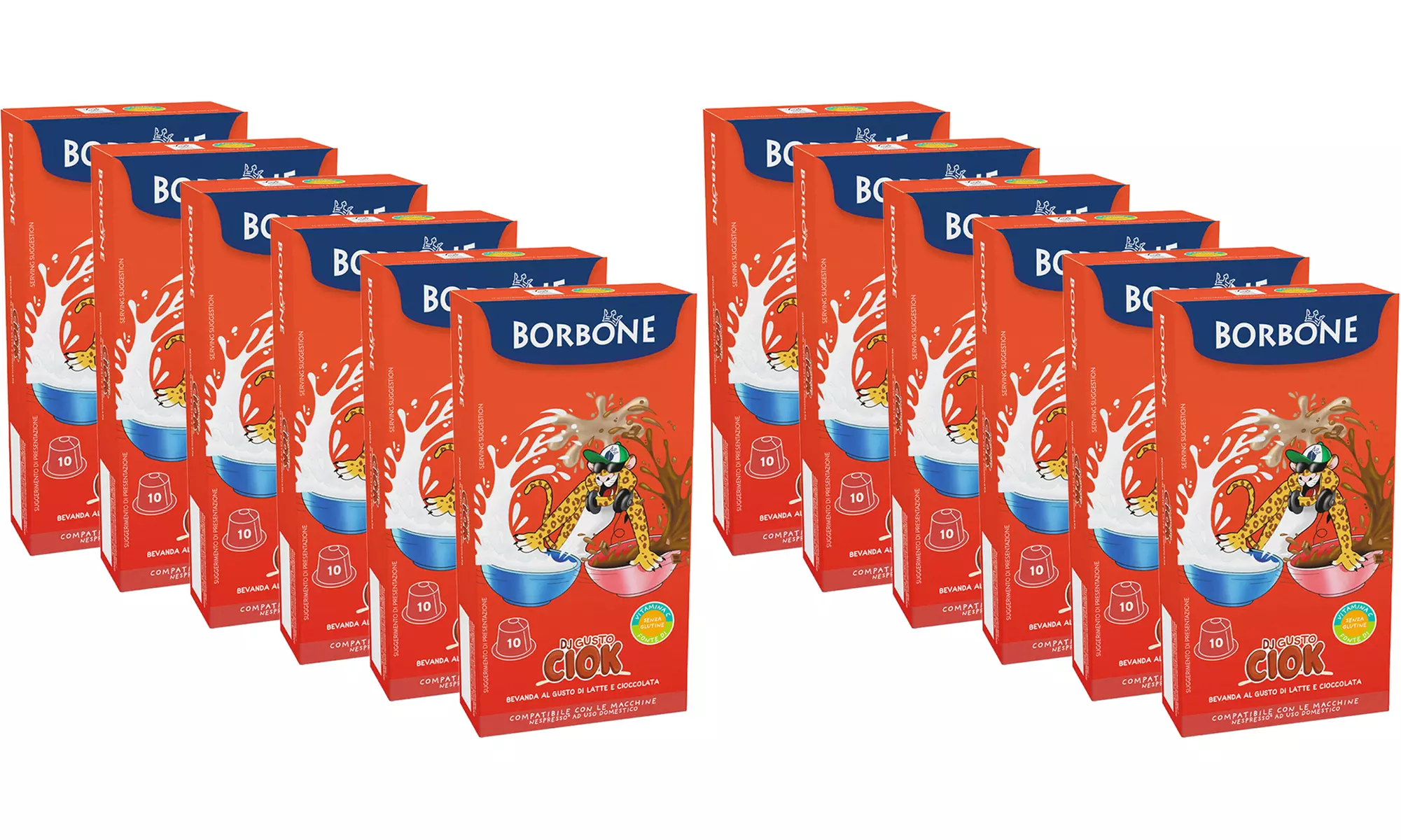 60 o 120 capsule Borbone compatibili con Nespresso