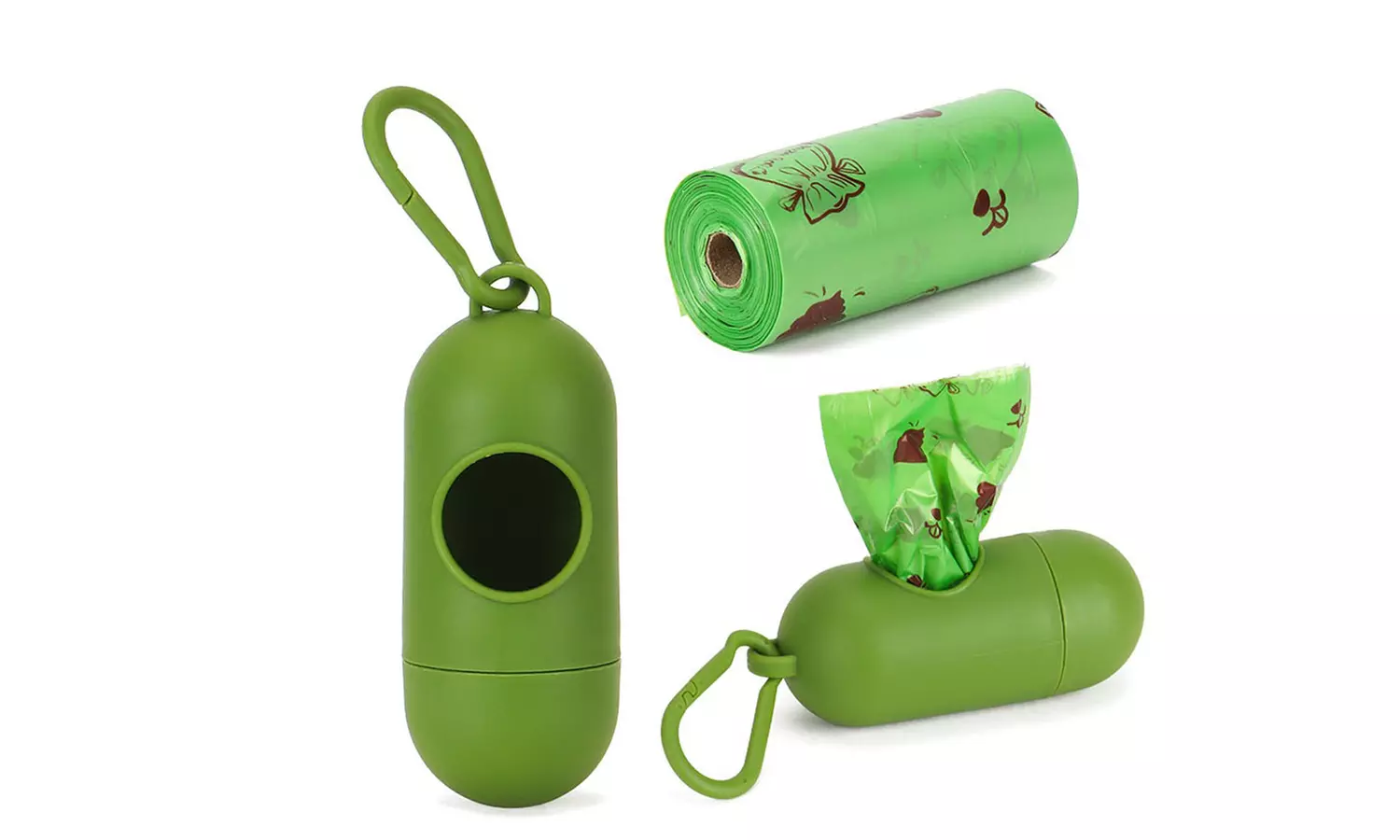 180 Count Dog Biodegradable Poop Waste Bags with Dispenser