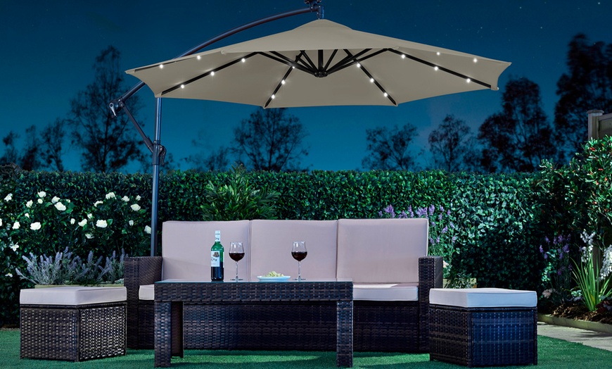 Image 6: Cantilever Parasols - Standard or Solar LED + Optional Base