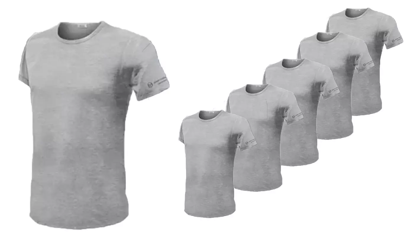 3x, 6x oder 12x Sergio Tacchini T-Shirt mit V-Ausschnitt für Herren