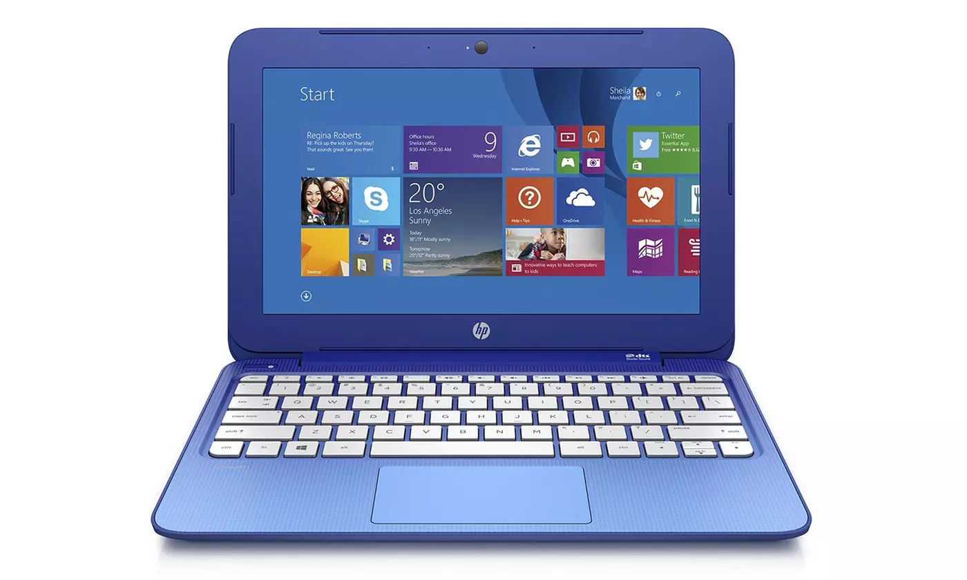HP Stream 11.6" Notebook with Intel Celeron N2840 CPU, 2GB RAM, and 32GB SSD (Manufacturer Refurbished) - Primary Image