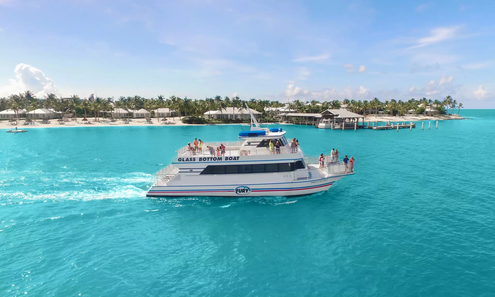 2 Hour Glass Bottom Boat Tour of Key West with Exotic Marine Life and Sun Deck Viewing Platforms! - Primary Image
