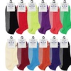 Image 4: 12 Pairs Womens Non Slip No-Skid Socks with Grips, 97% Cotton, Grippy Ankle Sock
