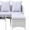 Image 2: Three Piece Outdoor Furniture Set With Table 